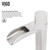 Vigo VGT1058 Gray Onyx Glass Vessel Bathroom Sink Set With Niko Vessel Faucet In Brushed Nickel