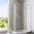 Vigo VG6062CHCL38WS Piedmont Frameless Neo-Angle Shower Enclosure With Low-Profile Base and with Chrome Hardware