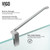 Vigo 38 in. L x 38 in. W x 77 in. H Piedmont Frameless Neo-Angle Shower Enclosure With Low-Profile Base and with Chrome Hardware