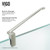 Vigo VG6011BNCL40WR Monteray Frameless Shower Enclosure With Right Drain Base  and with Brushed Nickel Hardware