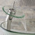 VIGO VGT059BNRND Crystalline Glass Vessel Bathroom Sink And Waterfall Faucet Set