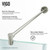 Vigo VG6061BNCL36WS Verona Frameless Neo-Angle Shower Enclosure With Low-Profile Base and with Brushed Nickel Hardware