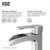 Vigo VG01041BNK1 Paloma Single Hole Bathroom Faucet With Deck Plate In Brushed Nickel