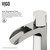 Vigo VG01041BNK1 Paloma Single Hole Bathroom Faucet With Deck Plate In Brushed Nickel