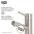 Vigo Noma Single Hole Bathroom Faucet In Brushed Nickel