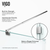 Vigo VG6012CHCL36 Pacifica Frameless Shower Enclosure with Chrome Hardware