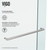 Vigo VG6080STCL7274 Ferrara 72X74 Adjustable Frameless Sliding Shower Door In Stainless Steel