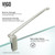 Vigo 36 in. L x 36 in. W x 79 in. H Piedmont Frameless Neo-Angle Shower Enclosure With Base  and with Brushed Nickel Hardware