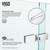Vigo VG6081CHCL4874 Rochelle 48X74 Adjustable Frameless Hinged Shower Door In Chrome