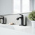 Vigo VG01028MBK1 Penela Single Hole Bathroom Faucet With Deck Plate In Matte Black