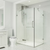 Vigo 34 in. L x 46 in. W x 73 in. H Monteray Frameless Shower Enclosure   with Chrome Hardware