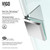 Vigo VG6062CHCL36WS Piedmont Frameless Neo-Angle Shower Enclosure With Low-Profile Base and with Chrome Hardware