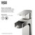 VIGO VG03026BN Amada Vessel Bathroom Faucet In Brushed Nickel