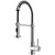 Vigo VG02001CH Modern Single Handle Pull out Spiral Spring Spout Kitchen Faucet - Chrome