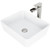 Vigo VGT940 Marigold Matte Stone Vessel Bathroom Sink Set With Amada Faucet In Brushed Nickel