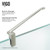 Vigo 32 in. L x 48 in. W x 79 in. H Monteray Frameless Shower Enclosure With Left Drain Base and with Brushed Nickel Hardware