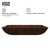 Vigo 22" Rectangular Russet Glass Vessel Bathroom Sink Set Niko Vessel Faucet In With Antique Rubbed Bronze - 22 1/2 inch