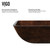 Vigo 22" Rectangular Russet Glass Vessel Bathroom Sink Set Niko Vessel Faucet In With Antique Rubbed Bronze - 22 1/2 inch