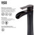 Vigo 22" Rectangular Russet Glass Vessel Bathroom Sink Set Niko Vessel Faucet In With Antique Rubbed Bronze - 22 1/2 inch
