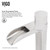 Vigo Niko Single Handle Vessel Bathroom Faucet In Brushed Nickel