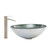 Vigo VGT603 Simply Silver Glass Vessel Bathroom Sink Set With Duris Vessel Faucet In Brushed Nickel