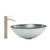 Vigo Simply Silver Glass Vessel Bathroom Sink Set With Duris Vessel Faucet In Brushed Nickel - 16 1/2 inch