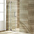 Vigo 36-42 in. W x 72 in. H Pirouette Adjustable Frameless Pivot Shower Door with Brushed Nickel Hardware