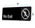 Alpine  ALPSGN-35 No Exit Sign, 3x9