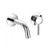 Flusso Single Handle Wall Mounted Bathroom Faucet - Brushed Nickel - 100.1800BN