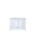 Lexora Dukes 48 Inch White Single Vanity Cabinet, White Carrara Marble Top, White Square Sink and no Mirror