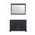 Lexora Dukes 48 Inch Espresso Single Vanity Cabinet, no Top and 46 Inch Mirror