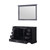 Lexora Dukes 48 Inch Espresso Single Vanity Cabinet, no Top and 46 Inch Mirror
