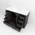 Lexora Dukes 48 Inch Espresso Single Vanity Cabinet, White Carrara Marble Top, White Square Sink and no Mirror Lexora Dukes 48 Inch Espresso Single Vanity Cabinet, White Carrara Marble Top, White Square Sink and no Mirror
