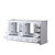 Lexora Dukes 60 Inch White Vanity Cabinet Cabinet Only