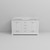 Lexora Dukes 60 Inch White Double Vanity Cabinet, White Carrara Marble Top, White Square Sinks and no Mirror