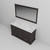 Lexora Dukes 60 Inch Espresso Double Vanity Cabinet, White Carrara Marble Top, White Square Sinks and 58 Inch Mirror