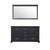 Lexora Dukes 60 Inch Espresso Double Vanity Cabinet, no Top and 58 Inch Mirror
