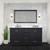 Lexora Dukes 60 Inch Espresso Double Vanity Cabinet, no Top and 58 Inch Mirror