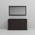 Lexora Dukes 60 Inch Espresso Double Vanity Cabinet, no Top and 58 Inch Mirror