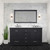 Lexora Dukes 60 Inch Espresso Double Vanity Cabinet, White Carrara Marble Top, White Square Sinks and no Mirror