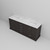 Lexora Dukes 80 Inch Espresso Double Vanity Cabinet, White Carrara Marble Top, White Square Sinks and no Mirror
