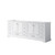 Lexora Dukes 84 Inch White Vanity Cabinet Cabinet Only