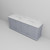 Lexora Dukes 84 Inch Dark Grey Double Vanity Cabinet, White Carrara Marble Top, White Square Sinks and no Mirror