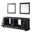 Lexora Dukes 84 Inch Espresso Double Vanity Cabinet, no Top and 34 Inch Mirrors Lexora Dukes 84 Inch Espresso Double Vanity Cabinet, no Top and 34 Inch Mirrors