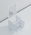 Lexora Jacques 30 Inch White Single Vanity Cabinet White, no Top and 28 Inch Mirror