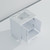 Lexora Jacques 30 Inch White Single Vanity Cabinet, White Carrara Marble Top, White Square Sink and no Mirror