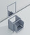 Lexora Jacques 30 Inch Dark Grey Single Vanity Cabinet, no Top and 28 Inch Mirror