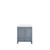 Lexora Jacques 30 Inch Dark Grey Single Vanity Cabinet, White Carrara Marble Top, White Square Sink and no Mirror