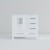 Lexora Jacques 36 Inch White Single Vanity Cabinet, White Carrara Marble Top, White Square Sink and no Mirror - Left Version