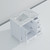 Lexora Jacques 36 Inch White Single Vanity Cabinet, White Carrara Marble Top, White Square Sink and no Mirror - Left Version